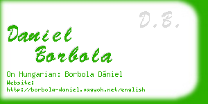 daniel borbola business card