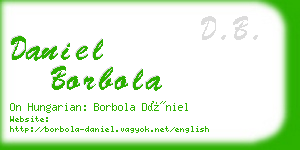 daniel borbola business card